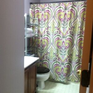 Echo Multicolor Paisley Shower Curtain